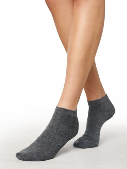 Komfort-Sneakersocken 5 Paar Grau-Blau-Beige