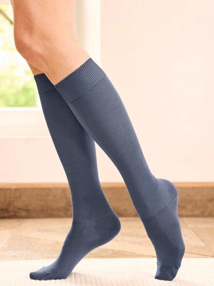 Pique-Stützstrümpfe 2 Paar Jeans