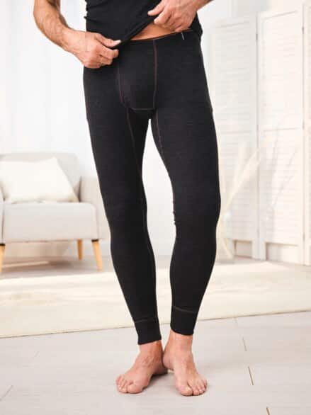 Baumwoll-Thermo Unterhose Lang Anthrazit mel. Baumwoll-Thermo Unterhose Lang Anthrazit mel.