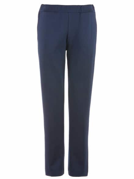 Jersey-Hose Relaxed-Fit Marine