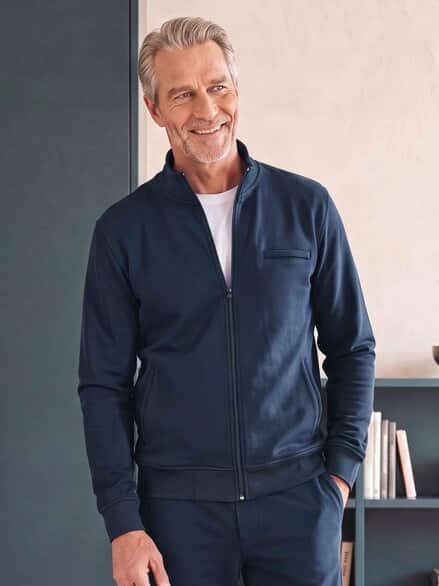 Wohlfühl Jacke Supersoft Marine