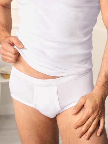 Baumwoll-Unterhose Weiß Baumwoll-Unterhose Weiß