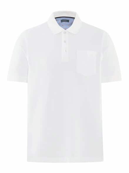Polo-Pique Pima Cotton Weiss