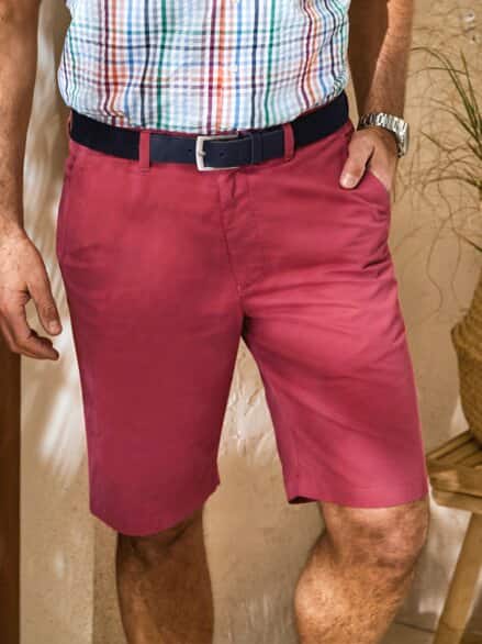 Stretch-Bermuda Dehnbund Sommerrot Stretch-Bermuda Dehnbund Sommerrot