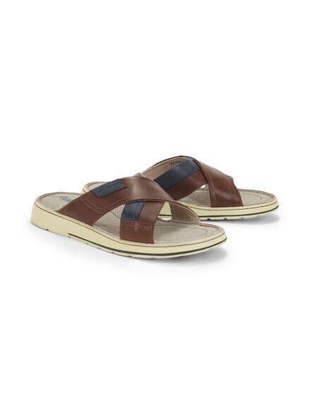 Bequem Pantolette Braun