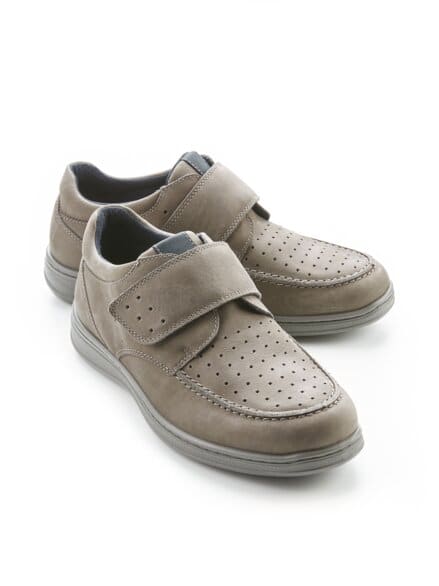 Bequem-Leicht-Klettschuh Grau Bequem-Leicht-Klettschuh Grau