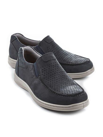 Dehnzonen-Bequemslipper Extraweit Blau