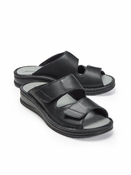 Hallux-Klettpantolette Supersoft Schwarz Hallux-Klettpantolette Supersoft Schwarz