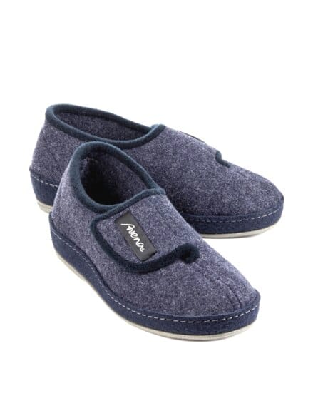 Wollfilz-Klettslipper Marine Wollfilz-Klettslipper Marine