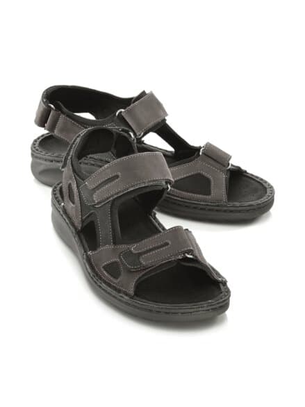 Hallux-Trekkingsandale Anthrazit-Schwarz