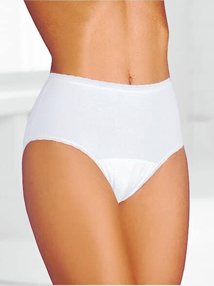 Damen-Inkontinenz-Schutzslip Midi Weiß