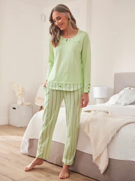 Klimasoft-Schlafanzug Frische Kick Limette