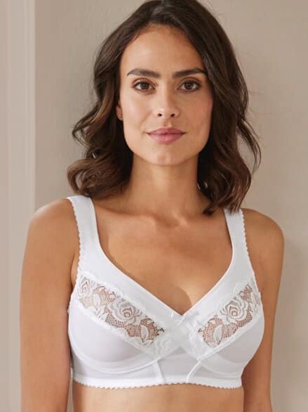 Softpolster-BH Stütz-Kreuz Weiß