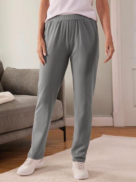 Baumwoll-Jerseyhose Grau