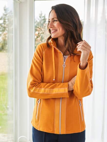 Baumwoll-Jacke Ottoman Orange Baumwoll-Jacke Ottoman Orange
