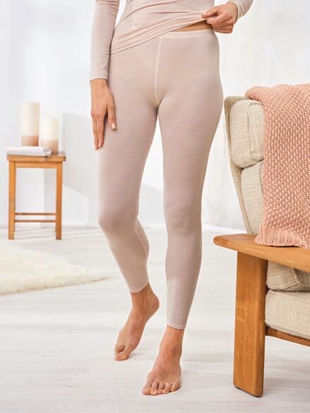 Edel-Unterhose Wolle-Tencel Puder