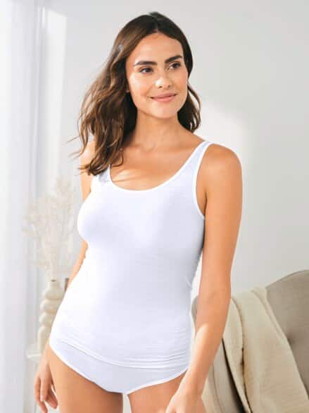 Soft-Unterhemd Super-Stretch Weiß
