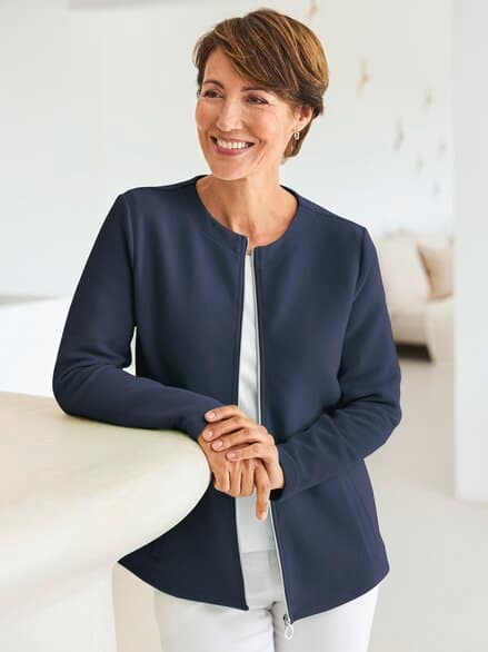 Jersey Cardigan marine