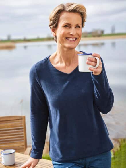 Edel-Fleece Pullover extraleicht Marine Edel-Fleece Pullover extraleicht Marine