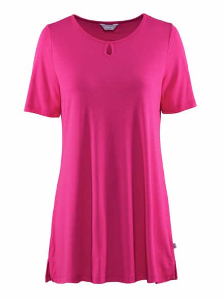 Longshirt Viskose-Jersey Himbeere