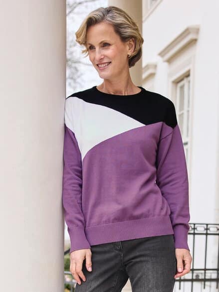Pullover Triangle Beere