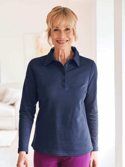 Thermo light Poloshirt Blau Thermo light Poloshirt Blau