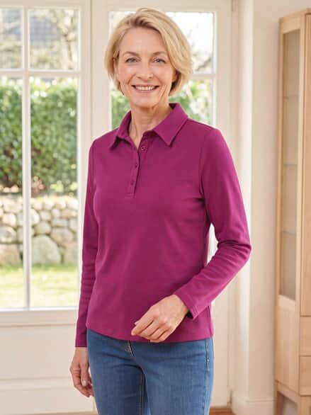 Thermo light Poloshirt Beere