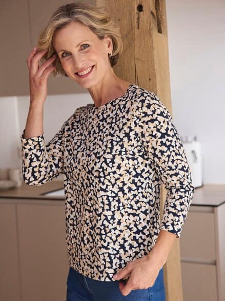 Rabe Jersey-Shirt Herzchen Multicolor