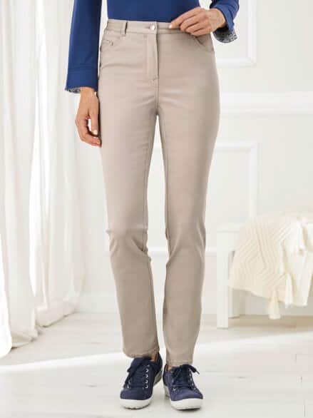 Lyocell-Stretchhose Supersoft Beige