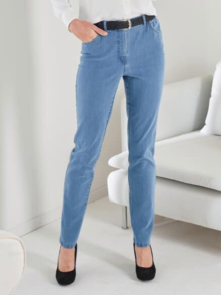 Komfortbund-Bequemjeans Light Blue