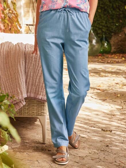 Baumwollhose Extraleicht Light Blue