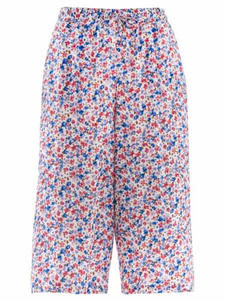 Bequem-Hosenrock Viskose Blumendruck