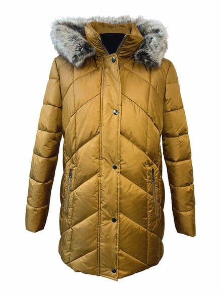 Steppjacke Webpelz Honigtraum Messing Steppjacke Webpelz Honigtraum Messing