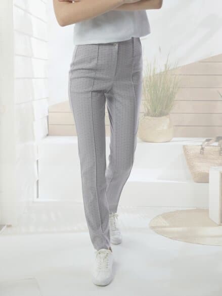 Schlupfbundhose Perfekt-in-Form Grau bedruckt Schlupfbundhose Perfekt-in-Form Grau bedruckt