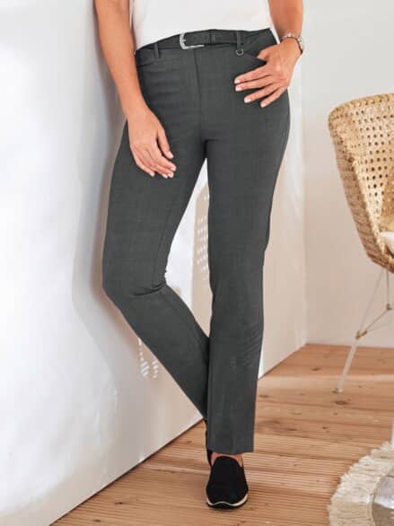 Sommerhose Weich-und-leicht Grau meliert