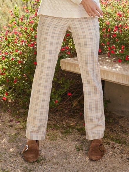 Bequembundhose Sommerkaro Beige kariert