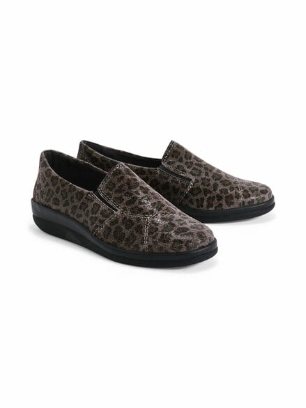Hallux-Slipper-Thermoleicht Grau-Leo
