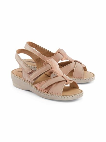 Doppelklett-Sandale Supersoft Rosa