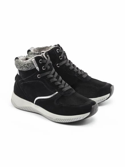Hallux-Sneaker-Bootie Extraweit Schwarz