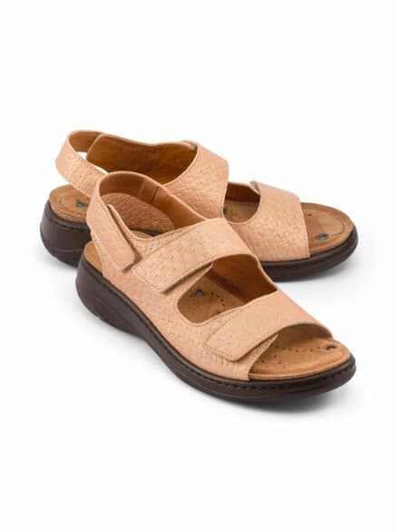 Magnetfußbett-Sandale Beige
