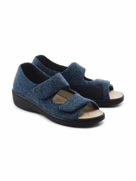 Hallux-Filz-Hausschuh Reflex Blau Hallux-Filz-Hausschuh Reflex Blau