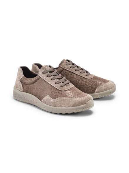 Hallux-Schnürer Superstretch Weite Taupe