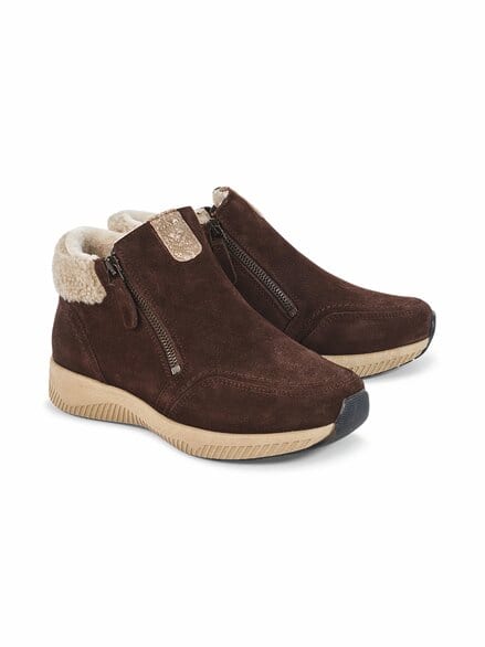 Doppel-RV-Bootie Extraweit Braun
