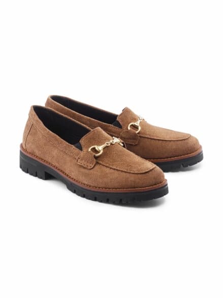 Hallux-Slipper Schrittsicher Cognac