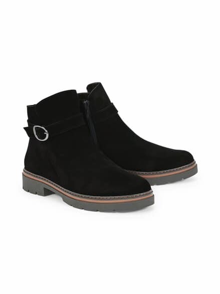 Hallux-Stiefelette Komfortleicht Schwarz