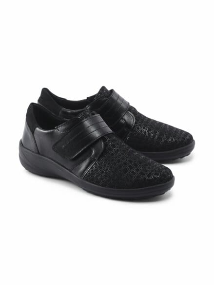 Hallux-Klettslipper Supersoft Schwarz Hallux-Klettslipper Supersoft Schwarz