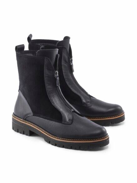 Hallux-Stiefelette Kuschelwarm Schwarz