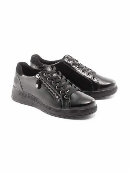 Hallux Antirutsch-Schnürer Lupo Schwarz Lack