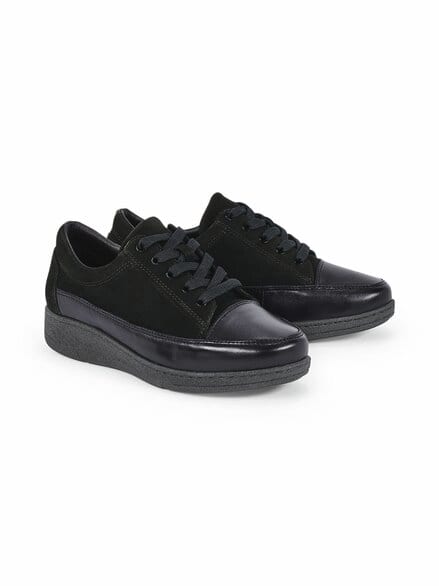 Edel-Schnürer sportiv Chic Schwarz