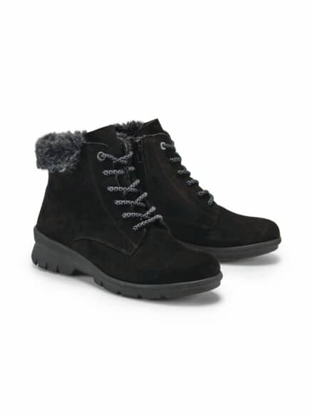 Hallux-Stiefelette Kuschelwarm Schwarz Hallux-Stiefelette Kuschelwarm Schwarz